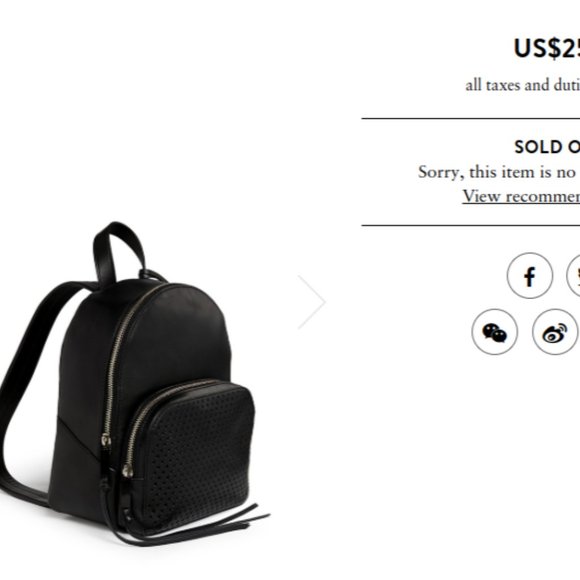 REBECCA MINKOFF Backpack bag STAR PERFORATED LEATHER - Picture 9 of 9